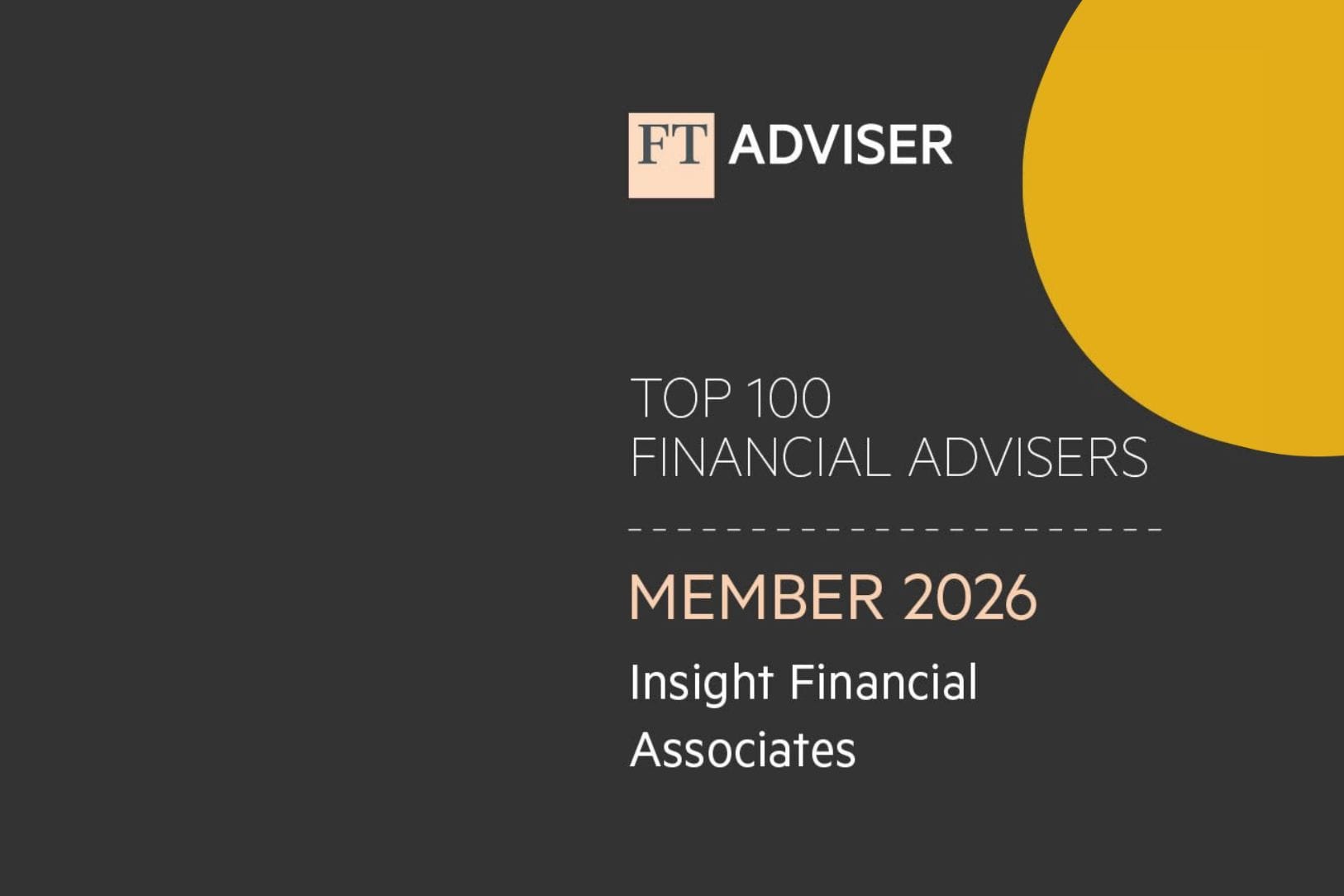 Insight named among FT Adviser’s Top 100 Financial Advisers for 2026